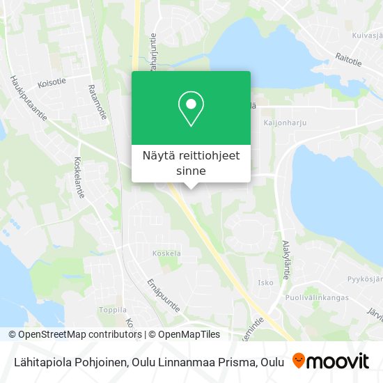 Lähitapiola Pohjoinen, Oulu Linnanmaa Prisma kartta