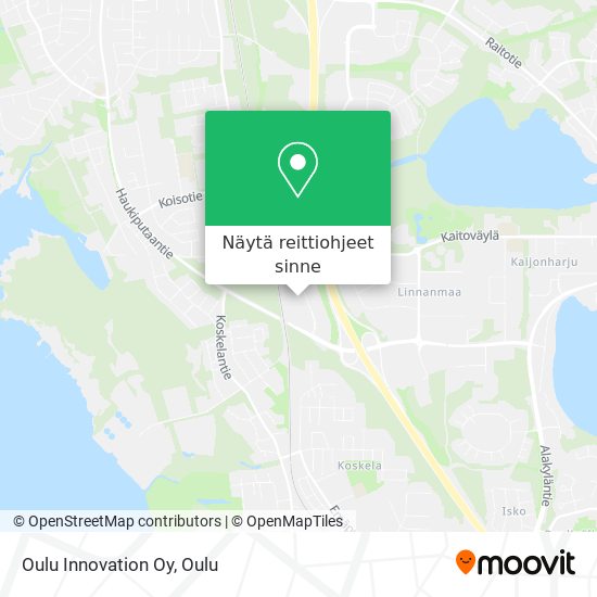 Oulu Innovation Oy kartta