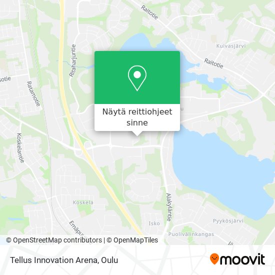 Tellus Innovation Arena kartta