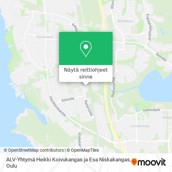 ALV-Yhtymä Heikki Koivukangas ja Esa Niskakangas kartta