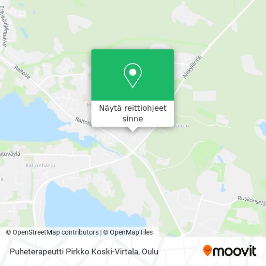 Puheterapeutti Pirkko Koski-Virtala kartta