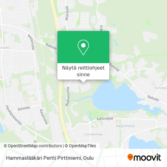 Hammaslääkäri Pertti Pirttiniemi kartta