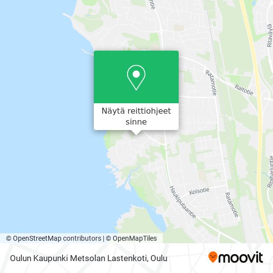 Oulun Kaupunki Metsolan Lastenkoti kartta