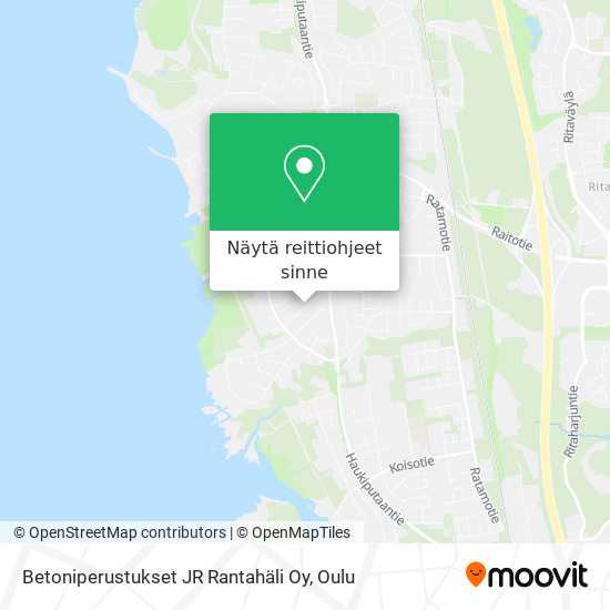 Betoniperustukset JR Rantahäli Oy kartta