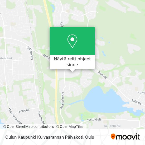 Oulun Kaupunki Kuivasrannan Päiväkoti kartta