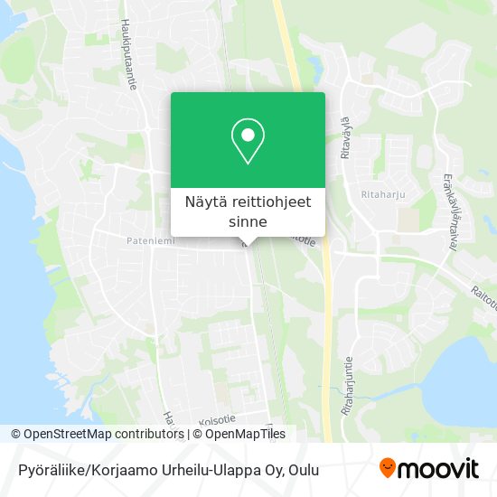 Pyöräliike / Korjaamo Urheilu-Ulappa Oy kartta
