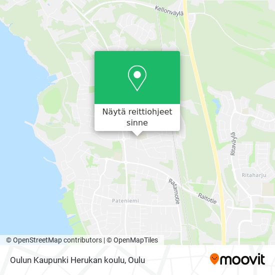 Oulun Kaupunki Herukan koulu kartta