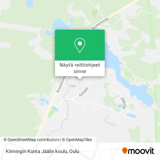 Kiimingin Kunta Jäälin koulu kartta