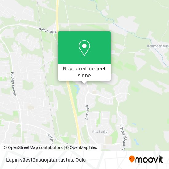 Lapin väestönsuojatarkastus kartta