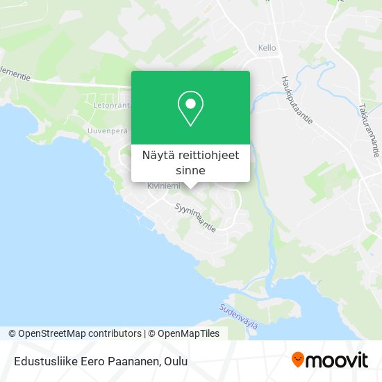 Edustusliike Eero Paananen kartta