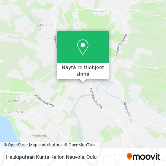 Haukiputaan Kunta Kellon Neuvola kartta