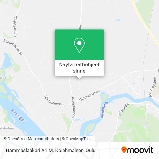 Hammaslääkäri Ari M. Kolehmainen kartta