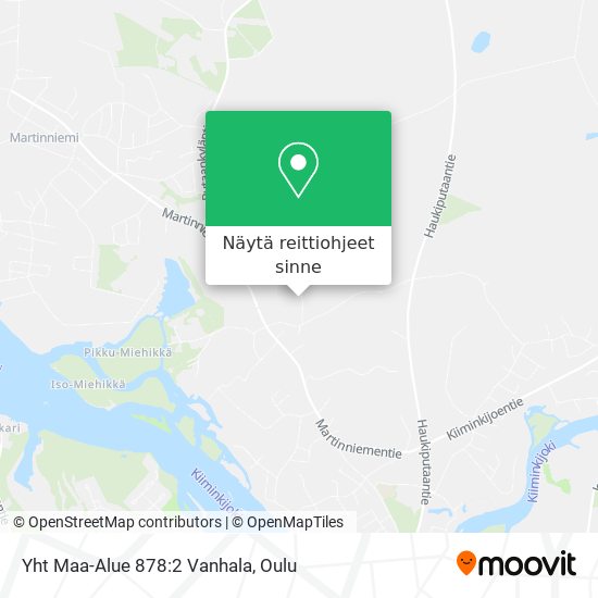 Yht Maa-Alue 878:2 Vanhala kartta