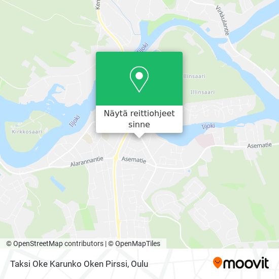 Taksi Oke Karunko Oken Pirssi kartta
