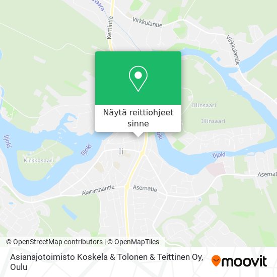 Asianajotoimisto Koskela & Tolonen & Teittinen Oy kartta