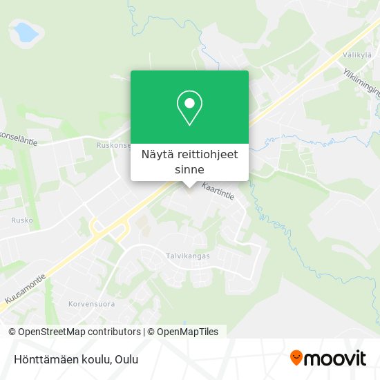 Hönttämäen koulu kartta