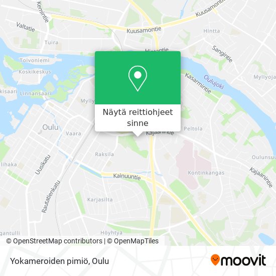 Yokameroiden pimiö kartta