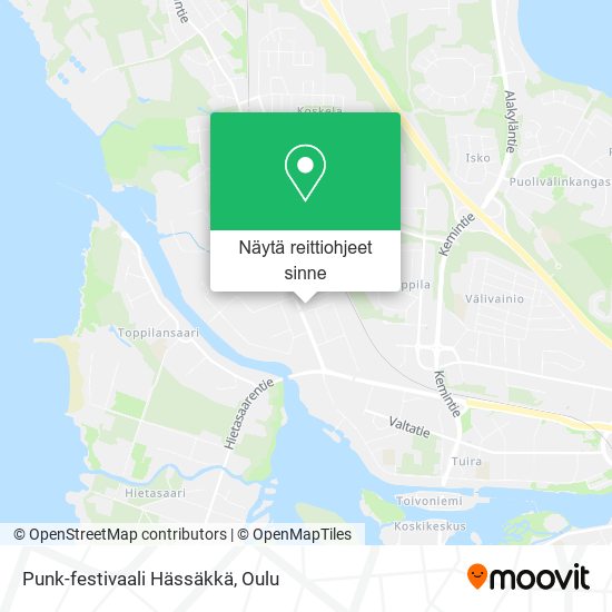 Punk-festivaali Hässäkkä kartta