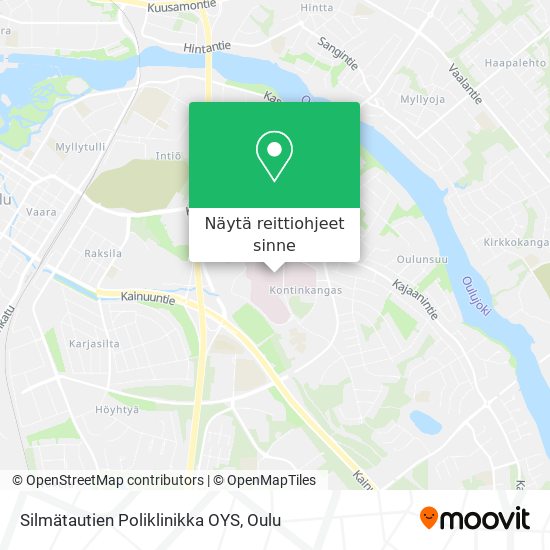 Silmätautien Poliklinikka OYS kartta