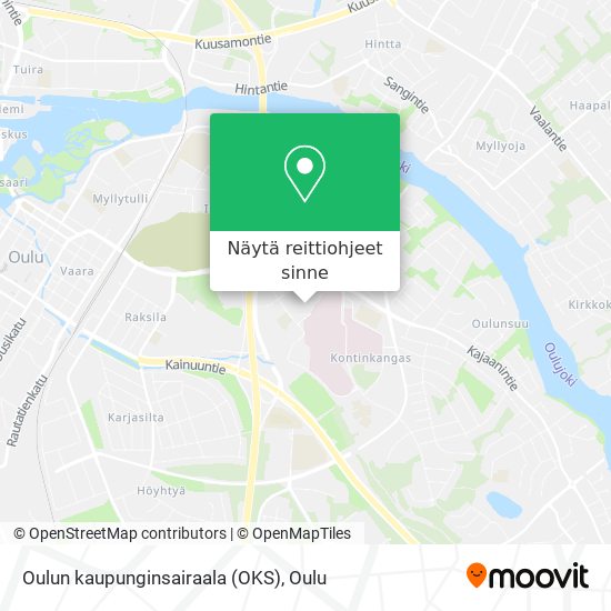 Oulun kaupunginsairaala (OKS) kartta