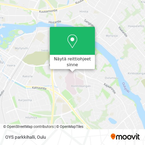 Kuinka päästä kohteeseen OYS parkkihalli paikassa Oulu kulkuvälineellä  Bussi?