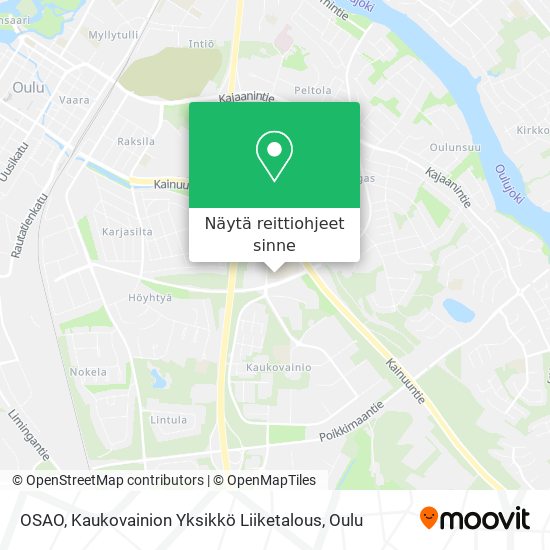 OSAO, Kaukovainion Yksikkö Liiketalous kartta