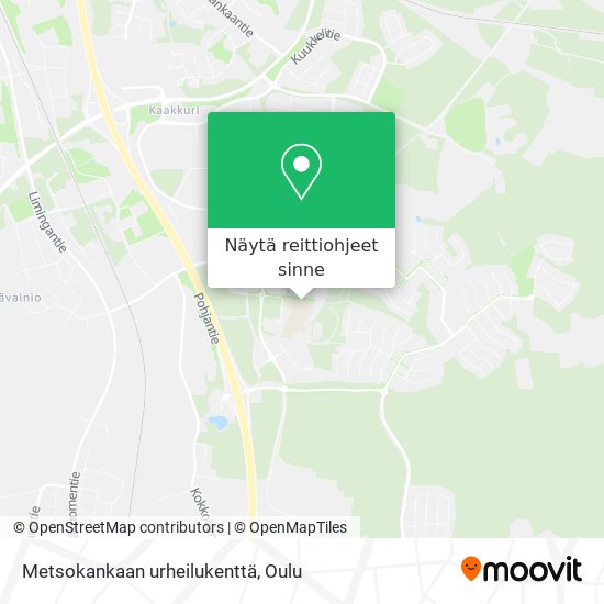 Metsokankaan urheilukenttä kartta