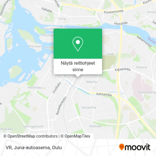 VR, Juna-autoasema kartta