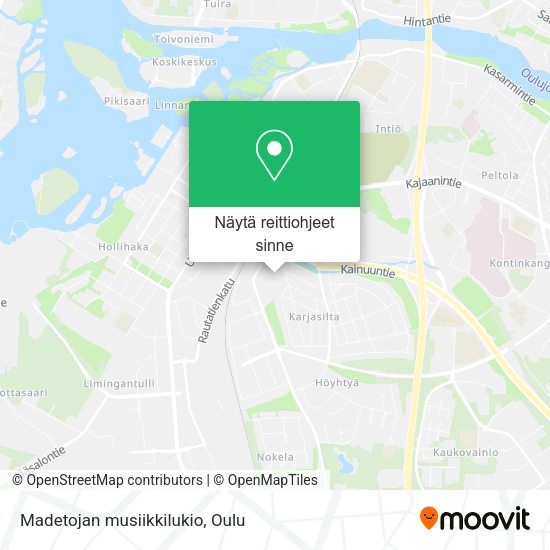 Madetojan musiikkilukio kartta