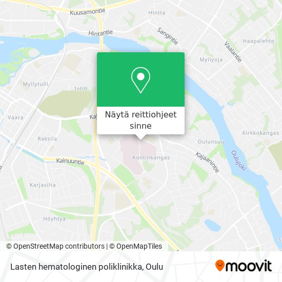 Lasten hematologinen poliklinikka kartta