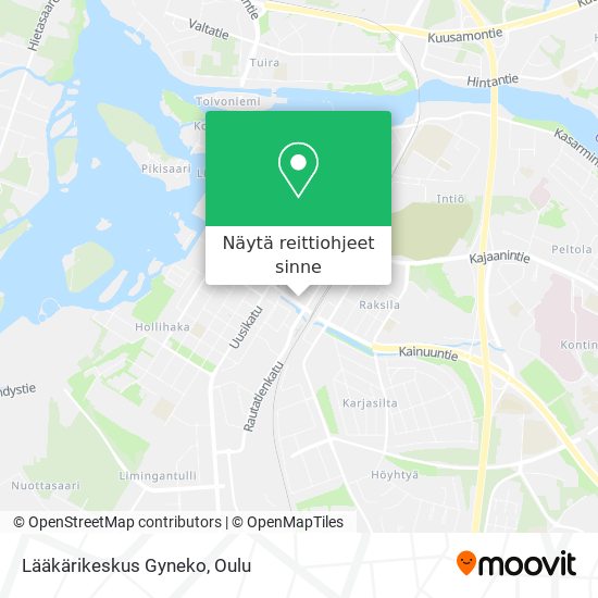 Lääkärikeskus Gyneko kartta