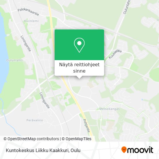 Kuntokeskus Liikku Kaakkuri kartta