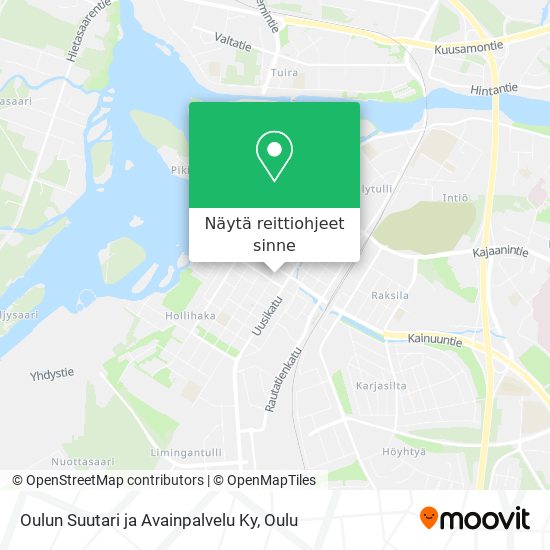 Oulun Suutari ja Avainpalvelu Ky kartta