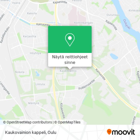 Kaukovainion kappeli kartta