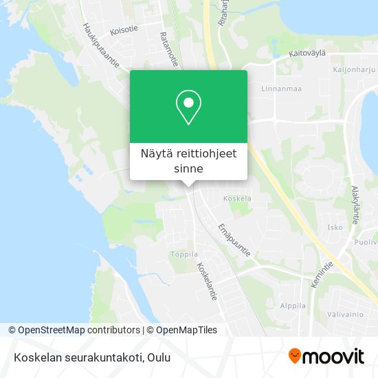 Koskelan seurakuntakoti kartta