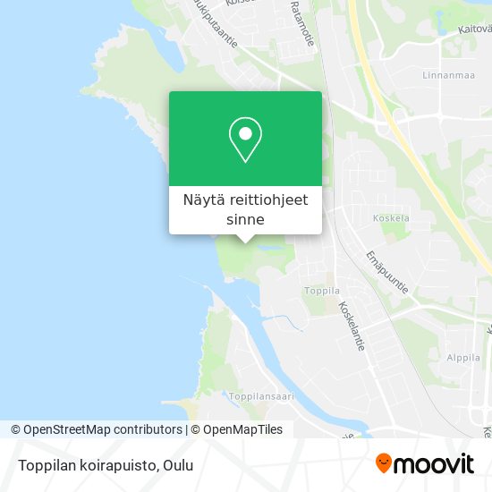 Kuinka päästä kohteeseen Toppilan koirapuisto paikassa Oulu kulkuvälineellä  Bussi?