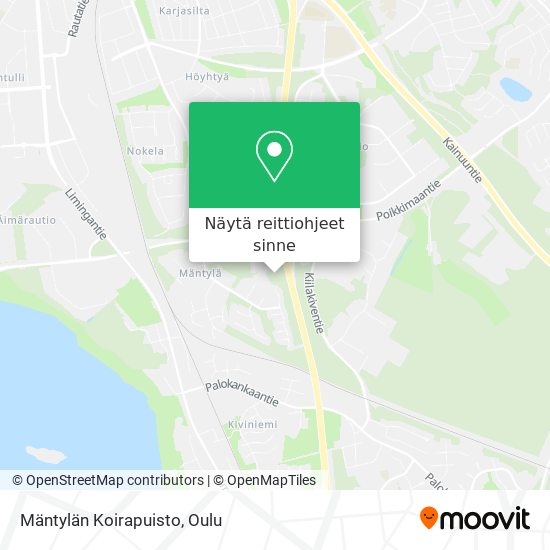 Mäntylän Koirapuisto kartta