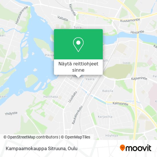 Kampaamokauppa Sitruuna kartta