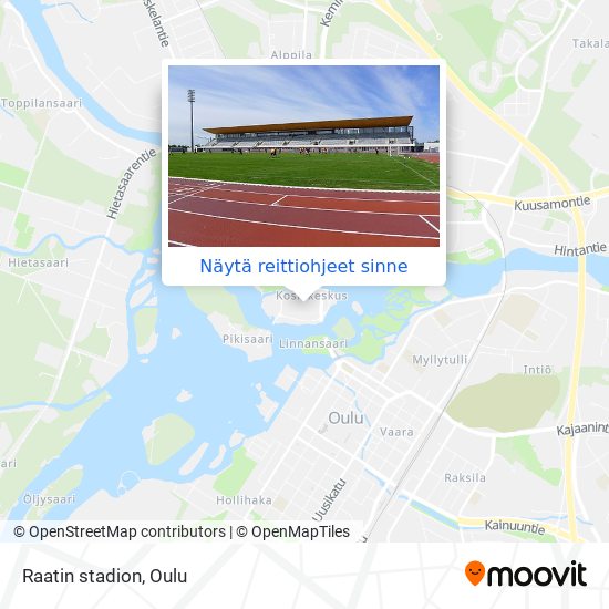 Kuinka päästä kohteeseen Raatin stadion paikassa Oulu kulkuvälineellä Bussi?