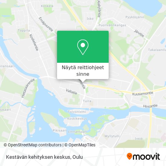 Kestävän kehityksen keskus kartta