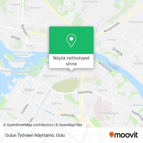 Oulun Työväen Näyttämö kartta