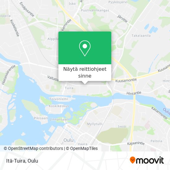 Kuinka päästä kohteeseen Itä-Tuira paikassa Oulu kulkuvälineellä Bussi?