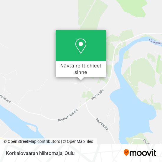 Korkalovaaran hiihtomaja kartta