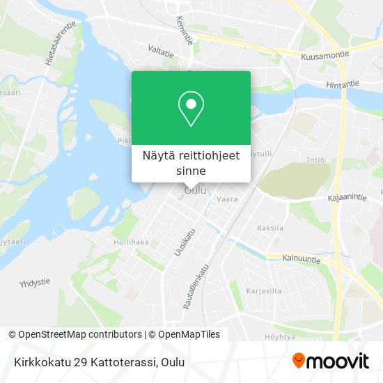 Kirkkokatu 29 Kattoterassi kartta