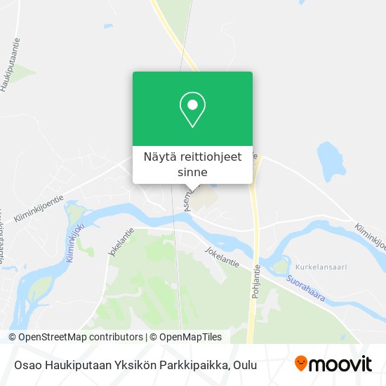 Osao Haukiputaan Yksikön Parkkipaikka kartta