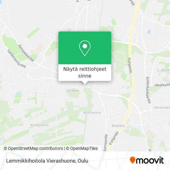 Lemmikkihoitola Vierashuone kartta
