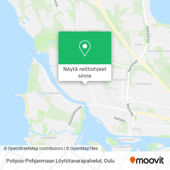 Kuinka päästä kohteeseen Pohjois-Pohjanmaan Löytötavarapalvelut paikassa  Oulu kulkuvälineellä Bussi?