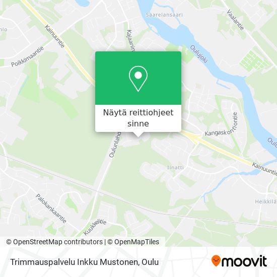 Trimmauspalvelu Inkku Mustonen kartta