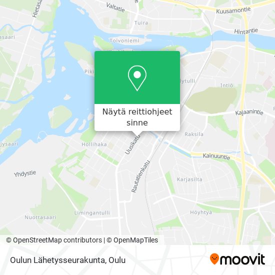 Oulun Lähetysseurakunta kartta
