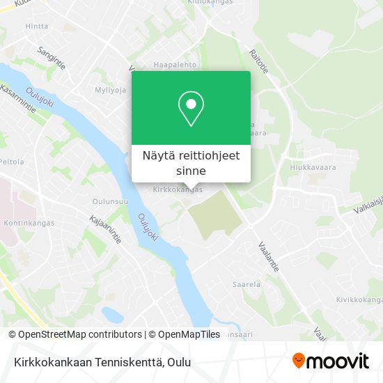 Kirkkokankaan Tenniskenttä kartta